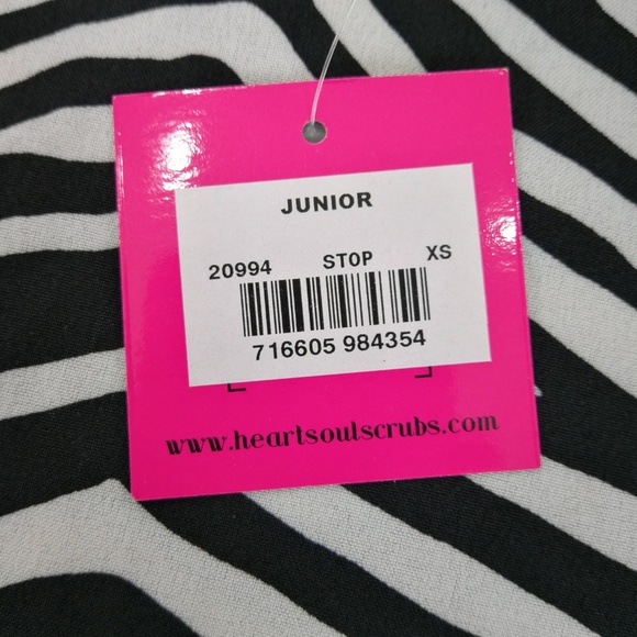 Heartsoul Scrub Top XS 20994-STOP Stripe a Pose - Picture 3 of 5